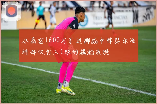 水晶宫1600万引进挪威中锋瑟尔洛特却仅打入1球的尴尬表现