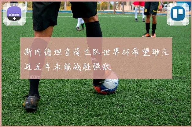 斯内德坦言荷兰队世界杯希望渺茫近五年未能战胜强敌